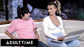 ADULT TIME - Vruća mamica Pristine Edge ne spava celu noć zbog želje svog pasinog da jebe